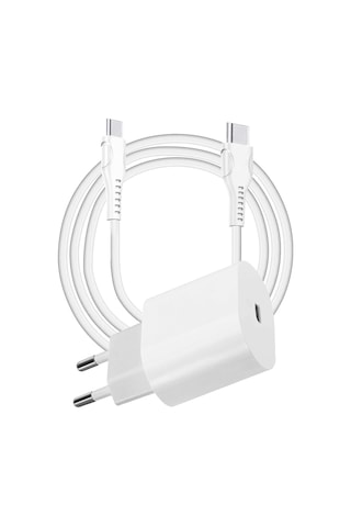 Tonex 25w Pd Type-c To Type-c Kablolu Şarj Aleti Beyaz