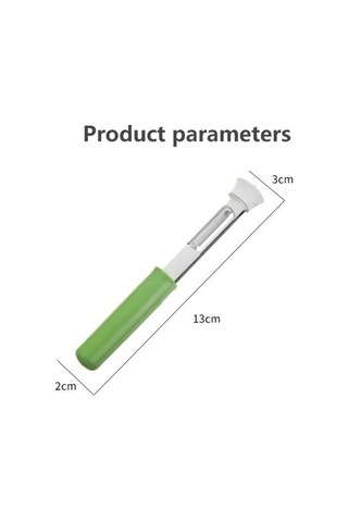 Primepickings 2'lik Meyve Soyma & Çekirdek Çıkarma Aleti - Paslanmaz Çelik Sebze Aleti Beyaz