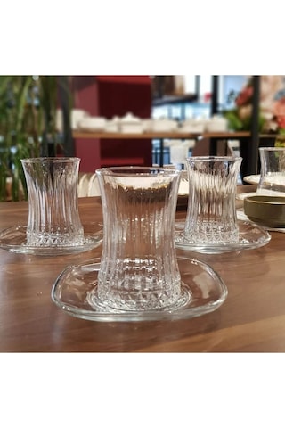 6 Kişilik 12 Parça Elysia Çay Seti Takımı Beyaz