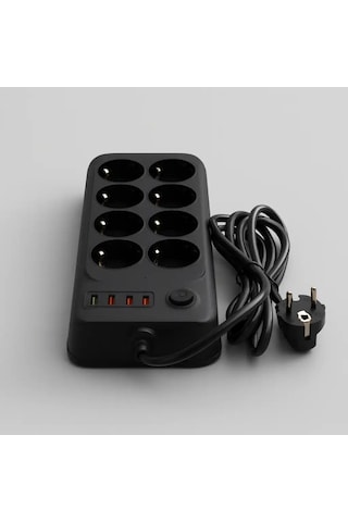 Akım Termal Çocuk Korumalı 2x Usb 2x Type-c Girişli 8li Priz 5 Metre Kablo 2500w Diğer