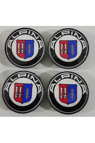 Alpina Jant Göbeği 68mm 4 Adet , Alpina Bmw Jant Kapağı