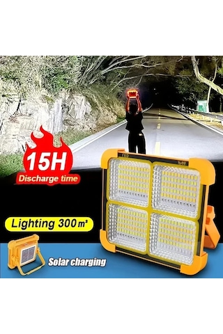 Xuweiwei Turuncu Güneş Işıkları 180 Derece Döndürme Uzun Pil Ömrü Kamp Taşınabilir Sel Feneri Ev Kullanımı