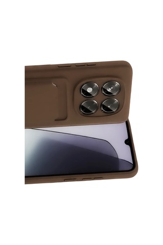 Storeşahin Redmi Note 15 Pro 4g Kelvin Kartvizitli Silikon - Kahverengi Shn0720
