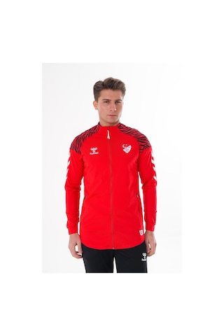 Hummel Tff Hakem Ders Ve Kamp Eşofman Üstü Kırmızı Kırmızı