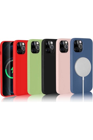 Zeyline Apple Uyumlu iPhone 13 Pro Max Zore Silksafe Wireless Kapak-pembe Açık