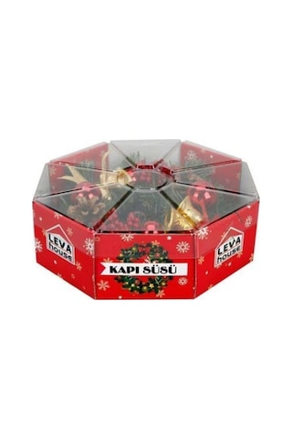 Leva House Yılbaşı Kapı Süsü Kapı Çelengi 24 cm