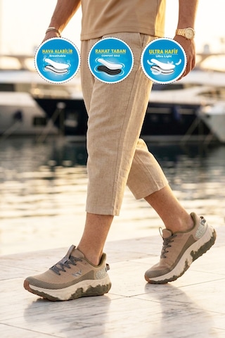 Walkway Flystep M Bej Hafızalı Taban Erkek Spor Ayakkabı