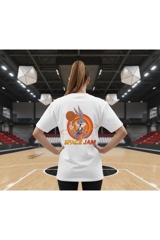 Orbit Dunker Oversize Unisex T-shirt Beyaz