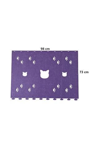 Kedi Oyuncağı Tüneli 1. Kalite 3mm Keçeden Geçmeli Kedi Ve Pati Figürlü 9 Renk A8