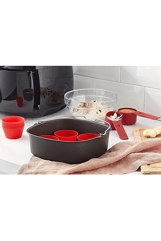 Philips Uyumlu Airfryer Bakingmaster Kit Xxl Izgara Seti Hd9952/00 Ne İf