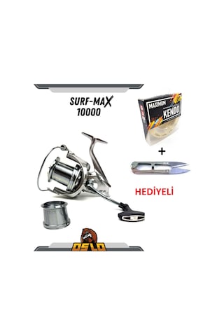 Surf Max 10000 Surf Misina Sarılı Olta Makinesi Yedek Kafalı