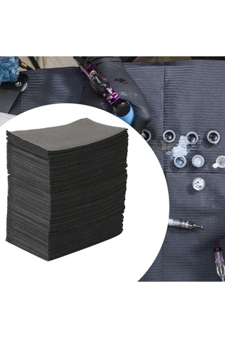 Suntek 125 Adet Tek Kullanımlık Dövme Önlüğü Kirpik Siyah