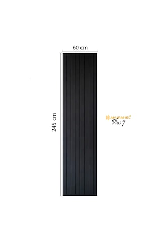 Akupanel Plus7 60 245 Cm Siyah Akustik Duvar Paneli Siyah