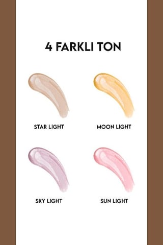 4'lü Likit Highlighter Aydınlatıcı Seti Diğer