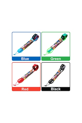 Kosona Yeşil 7mm Tpu Sörf Kordonu Düz Kordon - 6ft Uzunluk, 190g Ağırlık