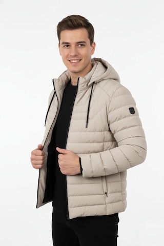 Erkek Kapüşonlu Spor Mont Regular Fit 3019 Bgl-st04897 Taş