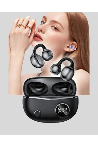 Açık Kulak Tasarımlı Bluetooth 5.4 Kablosuz Kulaklık - Uzun Pil Ömrü