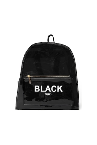 Renkli Şeffaf Sırt Çantası Siyah