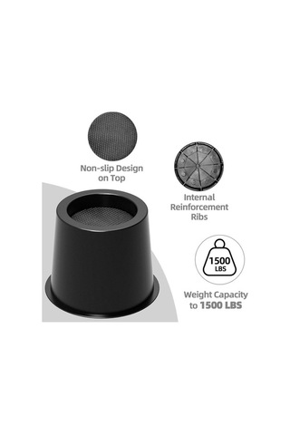 Trendooze 4 Adet Yatak Yükseltici Çerçeve, Yüksek Kalite 4 Adet