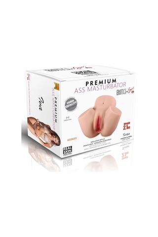 Erotixshop Premium Ass Masturbator Katya - Realistik Anal Vajinal 2 In 1 Titreşimli Suni Kalça Vajina