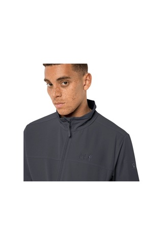 Jack Wolfskin Erkek Koyu Gri Softshell & Polar Koyu Gri Koyu Gri