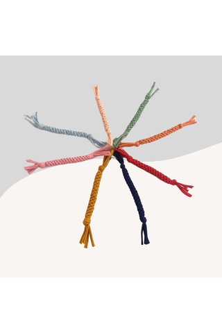 Küçük Irk Köpekler İçin Isırma İpi 17-18cm Hardal