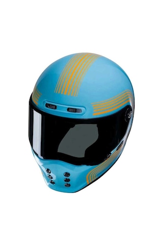 Kask Hjc V10 Kask Fonı Mc27 Mavi