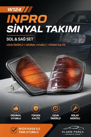 Mercedes W124 Inpro Sinyal Takımı - Duysuz Mercedes W124 Inpro Sinyal Takımı - Duysuz