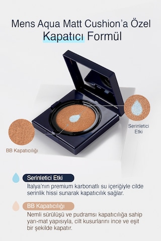 Dashu Mens Aqua Matt Cushion Spf50+ Pa+++ Bej