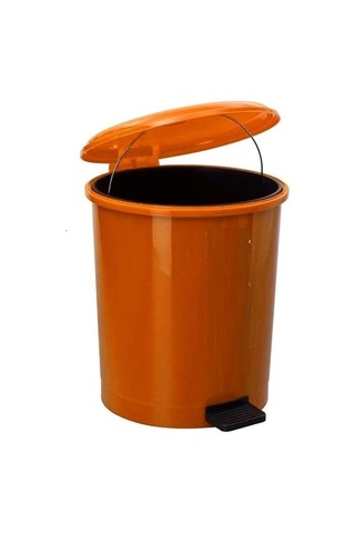 Safell Pedallı Çöp Kovası 40 Litre - Kova İçinde Yedek Kova Kırmızı