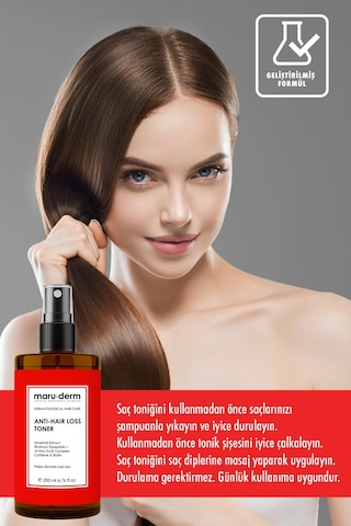 Maruderm Biotin & Kafein Dökülme Karşıtı Saç Toniği Sağlıklı Uzamaya Yardımcı 200 ML