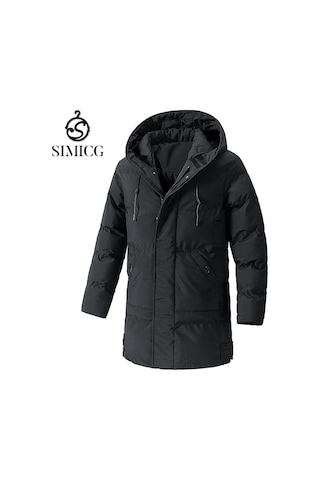 Büyük Beden Yeni Kışlık Erkek Pamuklu Dolgulu Ceket Siyah