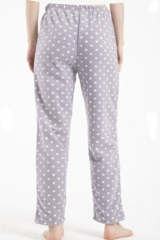 Lüx Polar Cepli Kışlık Kadın Pijama Altı Tek Alt Ra1 Gri