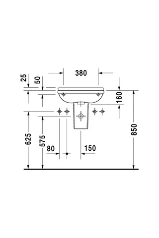 Duravit Starck 3 Kucuk Lavabo 500 x 260 MM 0751500000