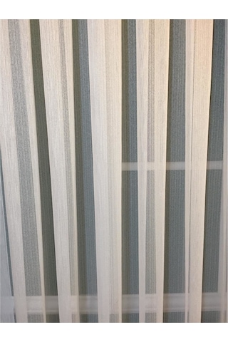 Evdepo Home Ince Çizgili Düz Tül Perde