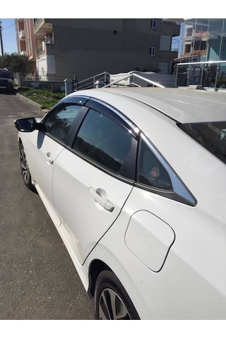 Niken Honda Civic Fc5 Uyumlu Cam Rüzgarlığı Kromlu 2016+ Niken