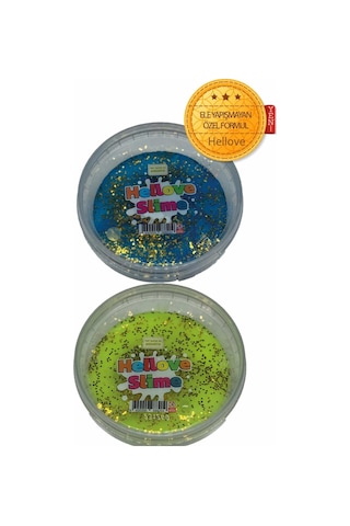 Slime Simli 2 Renk Kaliteli Ele Yapışmayan Pofuduk Yumuşacık Slime