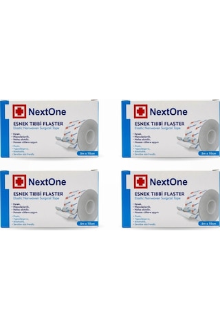 Nextone Esnek Fix Tıbbi Flaster Nonwoven 10cm X 5m - 4 Adet