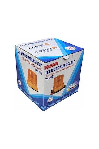 12v-24v Çakar Tepe Lamba Ledli Turuncu 145 145 Mm