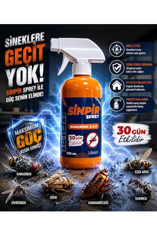 Sinpir Spray 500 Ml Kara Sinek İlacı