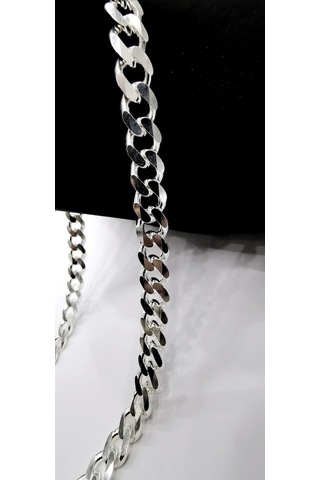 Omar Silver Erkek Gurmet 11 Mm Gümüş Kolye Zincir