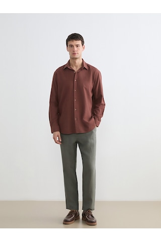 Lcw Vision Haki Regular Fit %100 Keten Erkek Pantolon