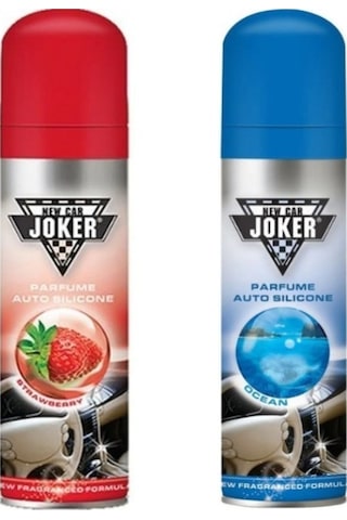 Oto Motto Joker Torpido Deri Plastik Için Parlatıcılı Silikon Oto Kokusu Parfüm Sprey Çilek Ve Okyanus Kokulu