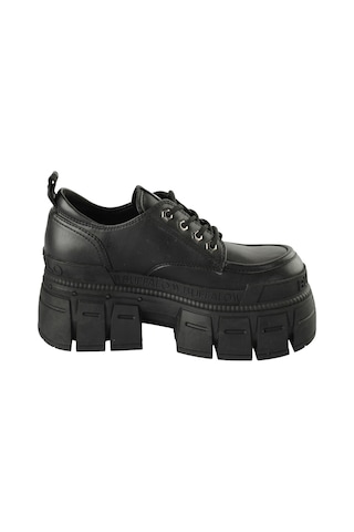 Oxford Klasik Kadın 1622349 Buffalo Gospher Lace Up Cs - Vegan Nappa - Black Siyah