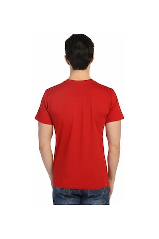 Bant Giyim - Superman Red Son Kırmızı Erkek T-shirt Tişört Kırmızı
