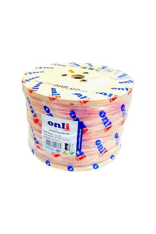 Onli 2x0.75mm Hoparlör Kablosu 500metre Şeffaf