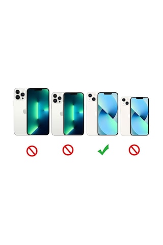 Apple Uyumlu iPhone 13 Kilif Seffaf Silikon Hibrit Case 511351934