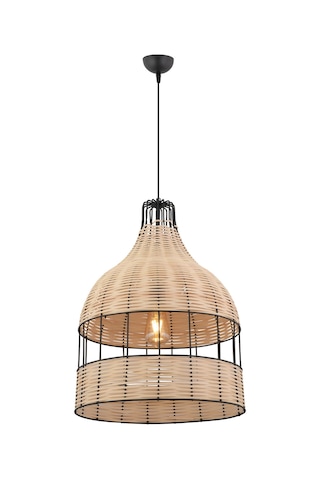 Reyes Tekli Rattan Detaylı Modern Mutfak, Koridor Sarkıt Salon Avize