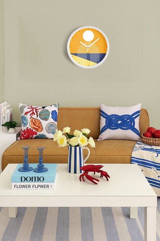 Modern Tasarım Duvar Saati - 30cm - Önü Camlı Beyaz Kasa - Sessiz Mekanizma-jh0485 Beyaz