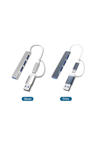 Geeksen 4 Portlu Usb 3.0 Type-c Hub - Macbook, Pc Ve Ps4 Uyumlu İnce Tasarım